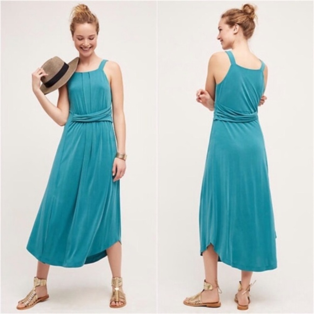 Anthropologie Maeve Azores Halter Dress Midi Maxi